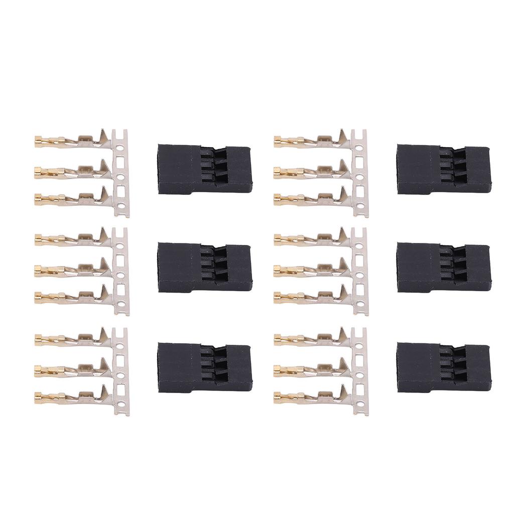100PCS 11.010 Male JR Plug DIY JR Pin Kit Gold Plating JR Connector for Electronic Equipment