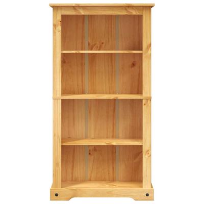 Bookshelf 4 Shelf Mexican Style Pine Wood 80 X 29 X 150 Cm