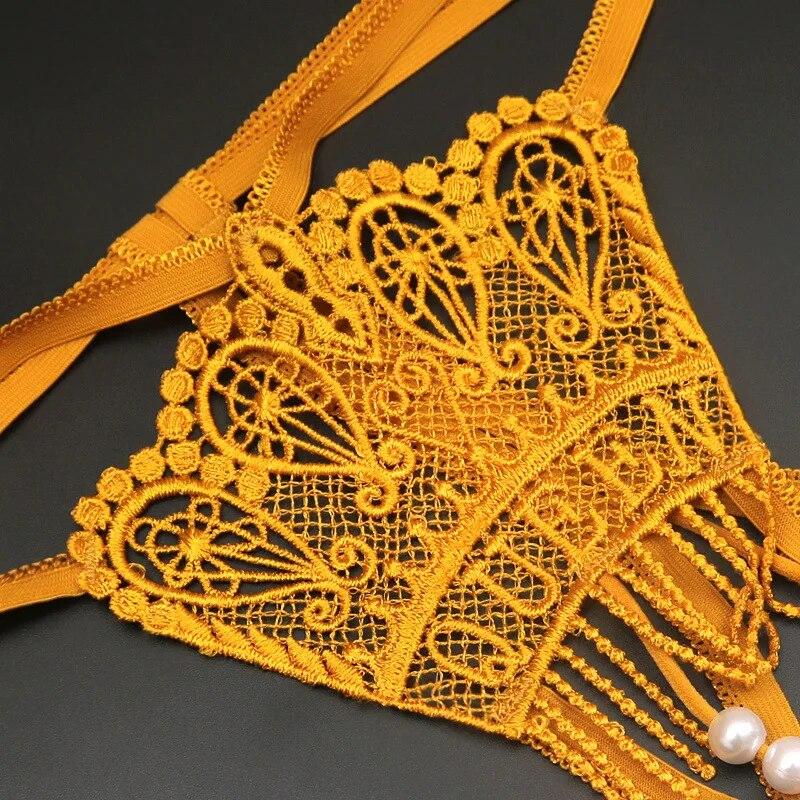 Женские сексуальные стринги, прозрачное нижнее белье с низкой талией, женские кружевные стринги, дышащие трусики, нижнее белье, трусы, стринги