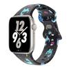 Цветочный ремешок с принтом для Apple Watch Ultra Band 49 мм 41 мм 40 мм 38 45 мм 44 мм 42 мм Силиконовый браслет для IWatch Серии 8 7 SE 6 5 4 3