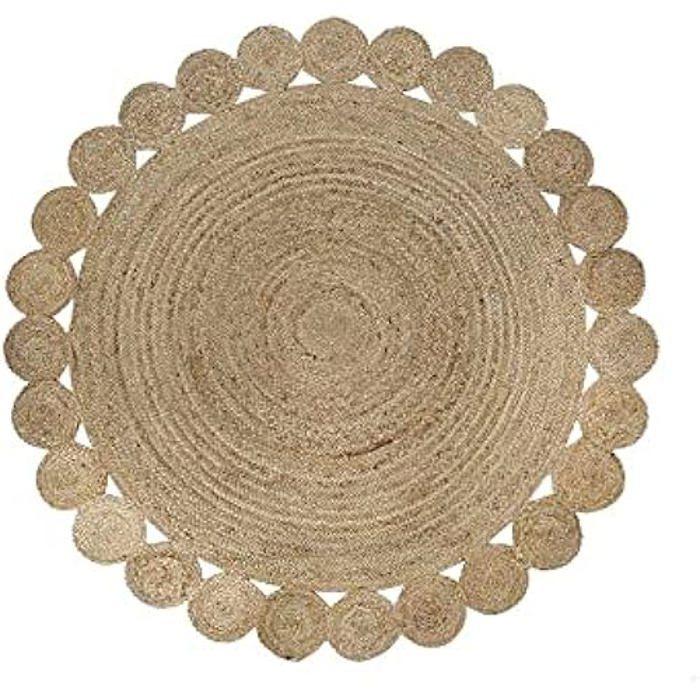 Tapis - DKD Home Decor - Standard - Marron - Rond - 200 x 200 cm