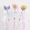 40см Кошачья дразнилка Палочка Привлекательная Гибкая Акриловая Крылья Ангела Звезда Кошачья дразнилка