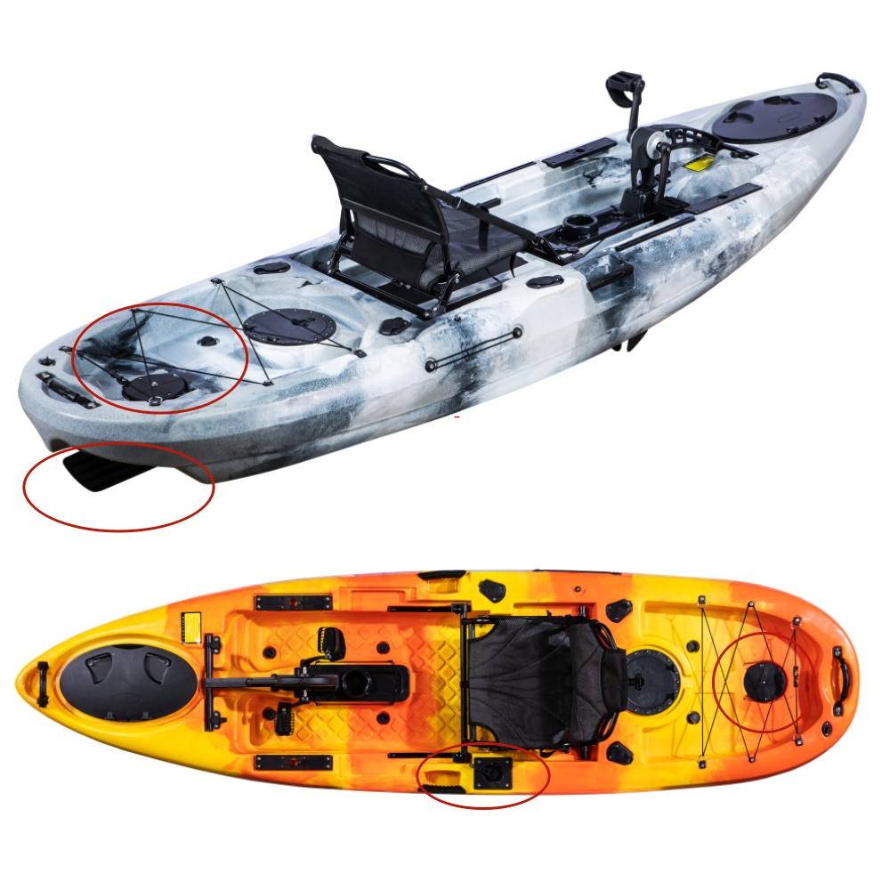 LSF Factory Manufacturer Kayak Accessories Plastic Rudder System for Pedal Fishing Kayak