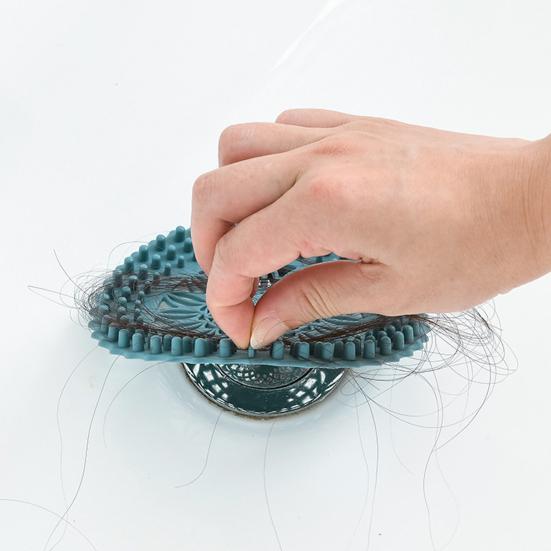 Улавливатель волос для душевого слива, простая установка, очистка, предотвращение засоров, пластиковая ловушка для волос для слива в ванной