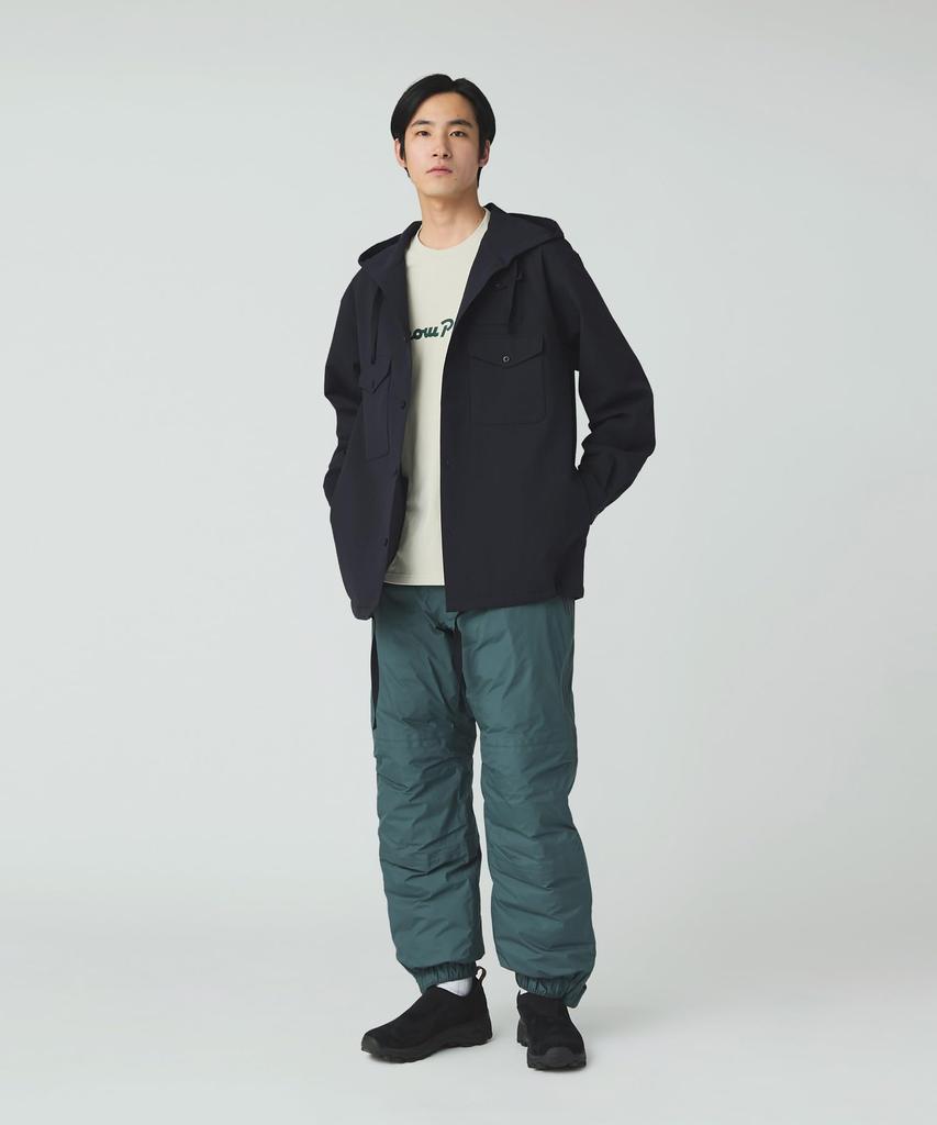 Snow Peak Easy Cloth Hooded Shirt Long Dark Size S SH-25AU006, Sleeve, Men's/Women's, Navy,