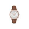 Emporio Armani Lambda Men's Quartz Chronograph Watch Silver Dial Leather Strap 43mm AR11043
