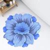 Lotus Flower Floor Mat Non-Slip Round Area Rug Washable Floral Carpet Chinese Style Rug for Bedroom Living Room Kitchen Bathroom Cloakroom