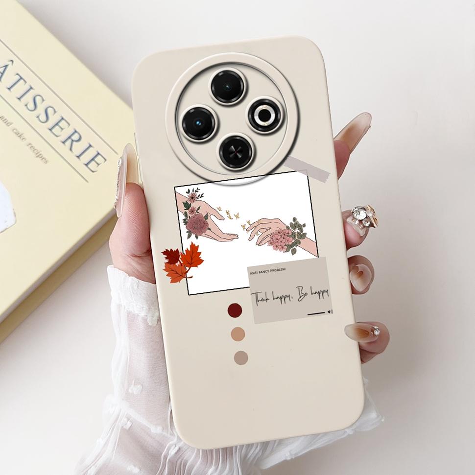 Spark30C Cover For Tecno Spark 30C 2024 Case Cute Cartoon Girl Cover Soft Silicone Phone Case For Spark 30 C Spark30 Full Bumper