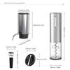 Electric Wine Opener 4-in-1 Set with Bottle Opener, Wine Decanter Pump with Aerator, Foil Cutter