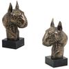 Bull Terrier, Bully I - Dog Statue, Bust On Stone Base, Sculpture, Trophy for Dog Show by Brand