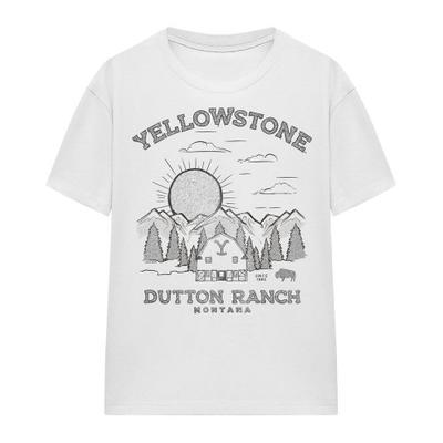 Унисекс футболка для взрослых Yellowstone Dutton Ranch Sunrise