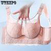 34-52 CUP C D E Wirefree Lace Women's Full Figure Plus Size Bra Non Padded Lace Bra