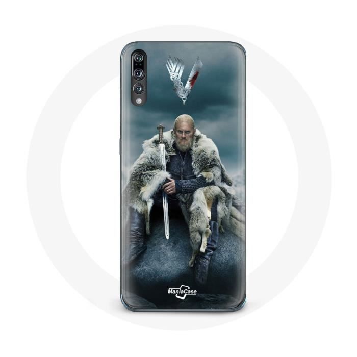 Case for Huawei P20 - Vikings - Ragnar Lothbrok - Grey - Rigid - Protection