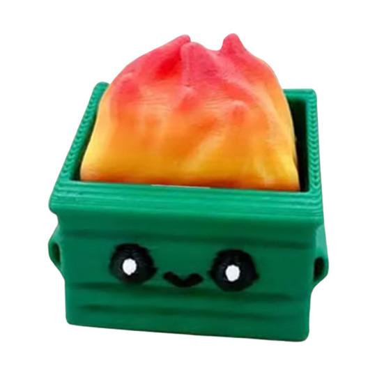 1/2 шт. Игрушки-щелкуны для мусорного контейнера, миниатюрные портативные игрушки для эмоциональной поддержки, напечатанные на 3D-принтере, для снятия стресса