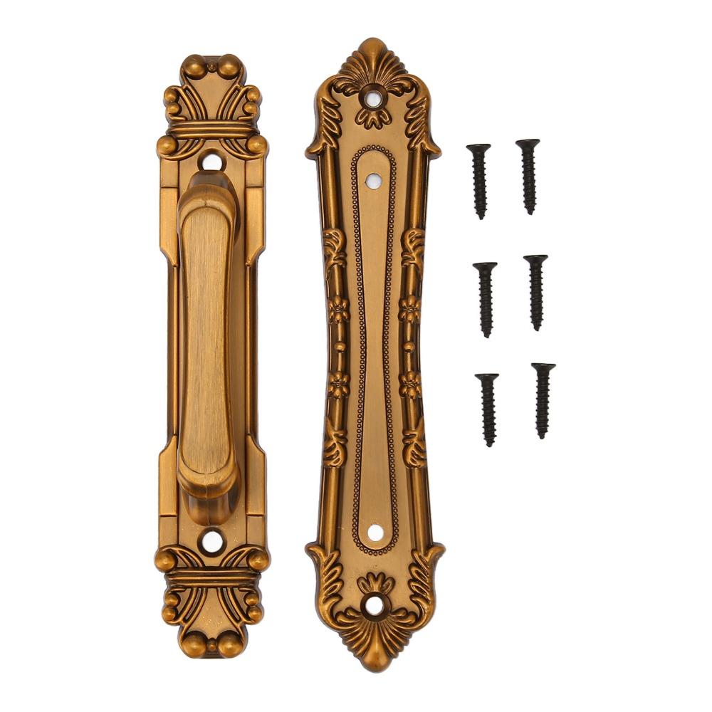 Durable Barn Door Handles Yellowish Bronze Cabinet Door Handles Rustic Door Pulls Closet