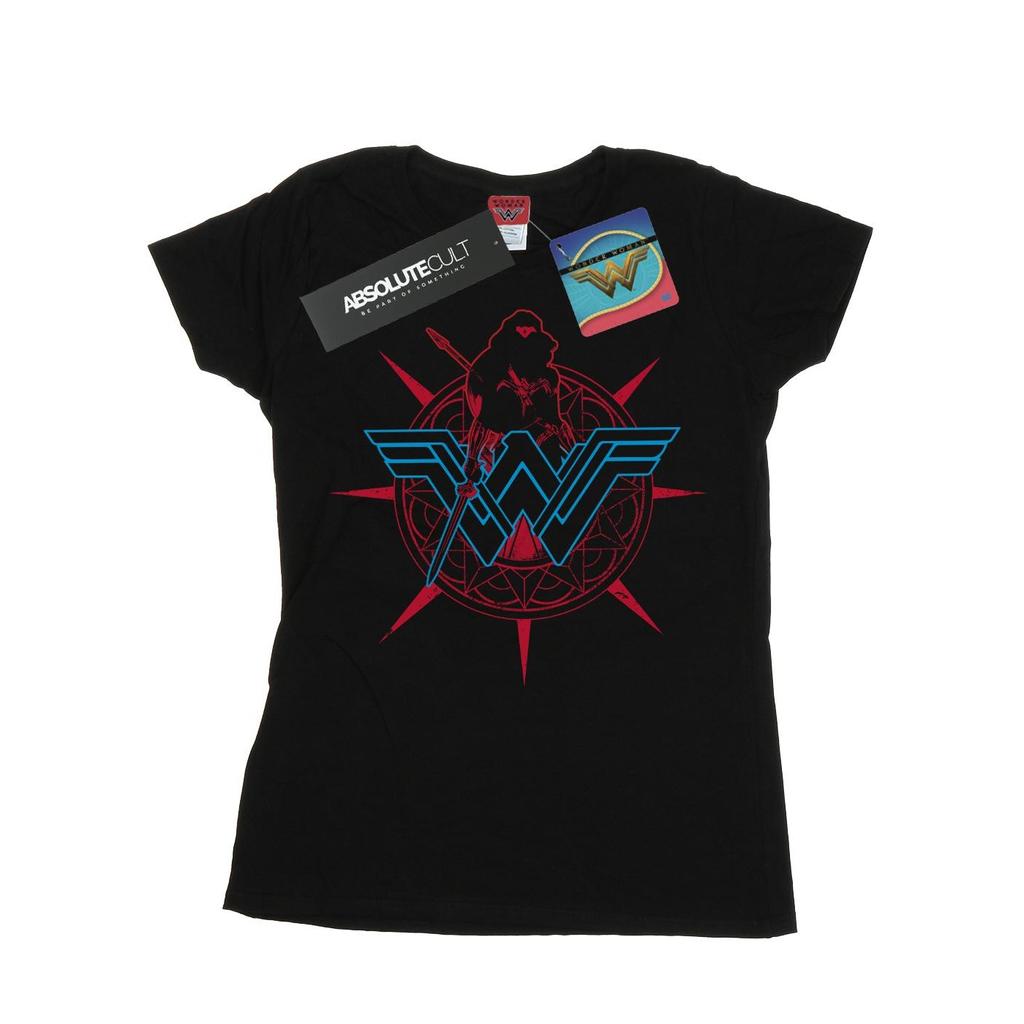 DC Comics Womens/Ladies Wonder Woman Warrior Shield Cotton T-Shirt