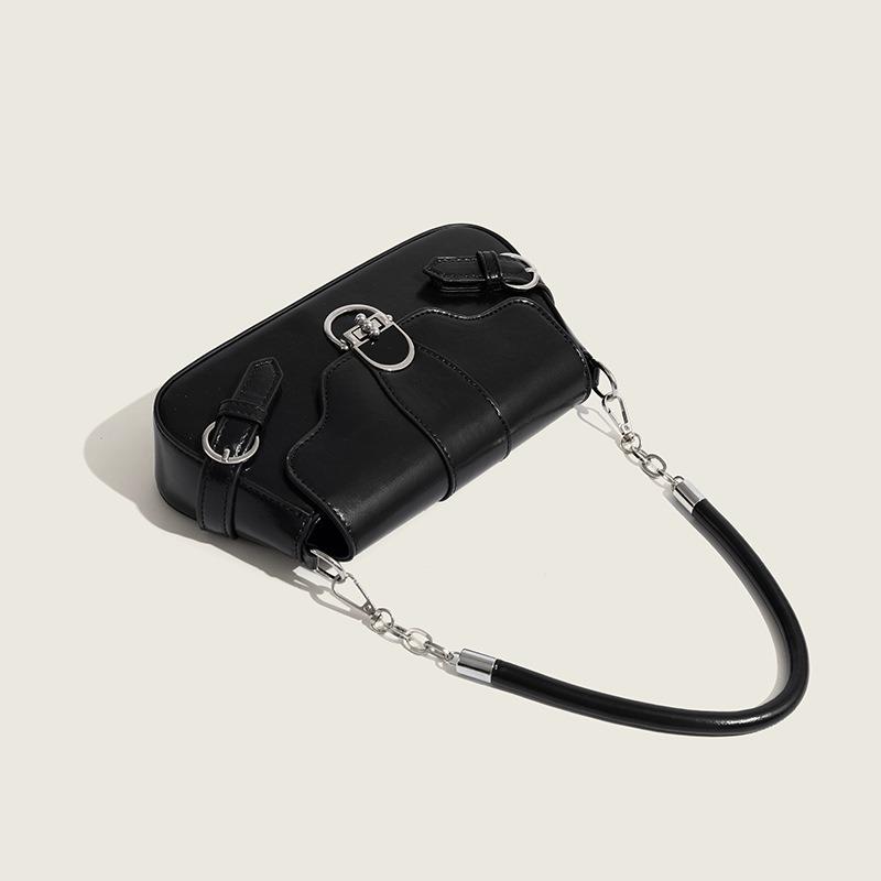 Новая Высококлассная Мода Ретро Багет Подмышечная Сумка Замок Клапан Сумка Повседневная Универсальная Сумка через Плечо Кроссбоди для Женщин