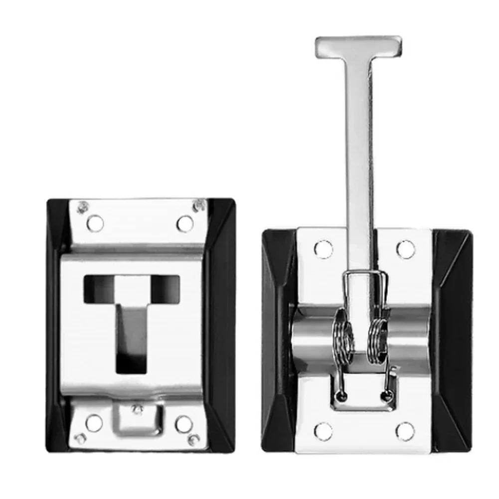 Дверной фиксатор из нержавеющей стали, защелка для входной двери, защелка для прицепа, кемпинга, автомобиля, автофургона, держатель двери, защелка Т-образной формы, защелка, пластина-крючок