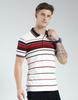 MONTE CARLO Men's Regular Fit Striped Half Sleeve Polo T-Shirt