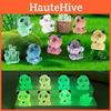Adorable Resin Luminous Panda Figurines For Garden Decor In 7 Vivid Colors