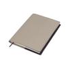 Notebook Cover A5 Size Soft Beltless Notebook Cover Genuine Leather Leather Gray Beige X (Seal Al) (06. Purple)