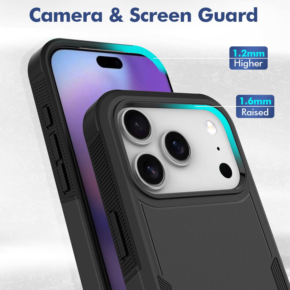 Прочный Гибридный Бронированный Ударопрочный Чехол Для IPhone 17 Air 16E 15 14 Plus 13 12 11 Pro Max Двухслойный Усиленный Защитный Прочный Чехол