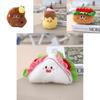 Cartoon Food Plush Keychain With Pp Cotton Filling For Kids Room Decor