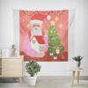 Рождество Новый год Рождественская елка Снеговик Узор Гобелен Гостиная Диван Салон автомобиля Декоративный Гобелен