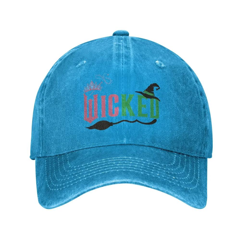 Summer Wicked Musical Movie Baseball Cap Sun Breathable Print Washed Trucker Hat Men Women y2k Cool Outdoor Gym Baseball Caps