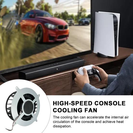 Вентилятор охлаждения, тихая работа, игровая консоль, вентилятор с контролем температуры, эффективный вентилятор рассеивания тепла для PS5