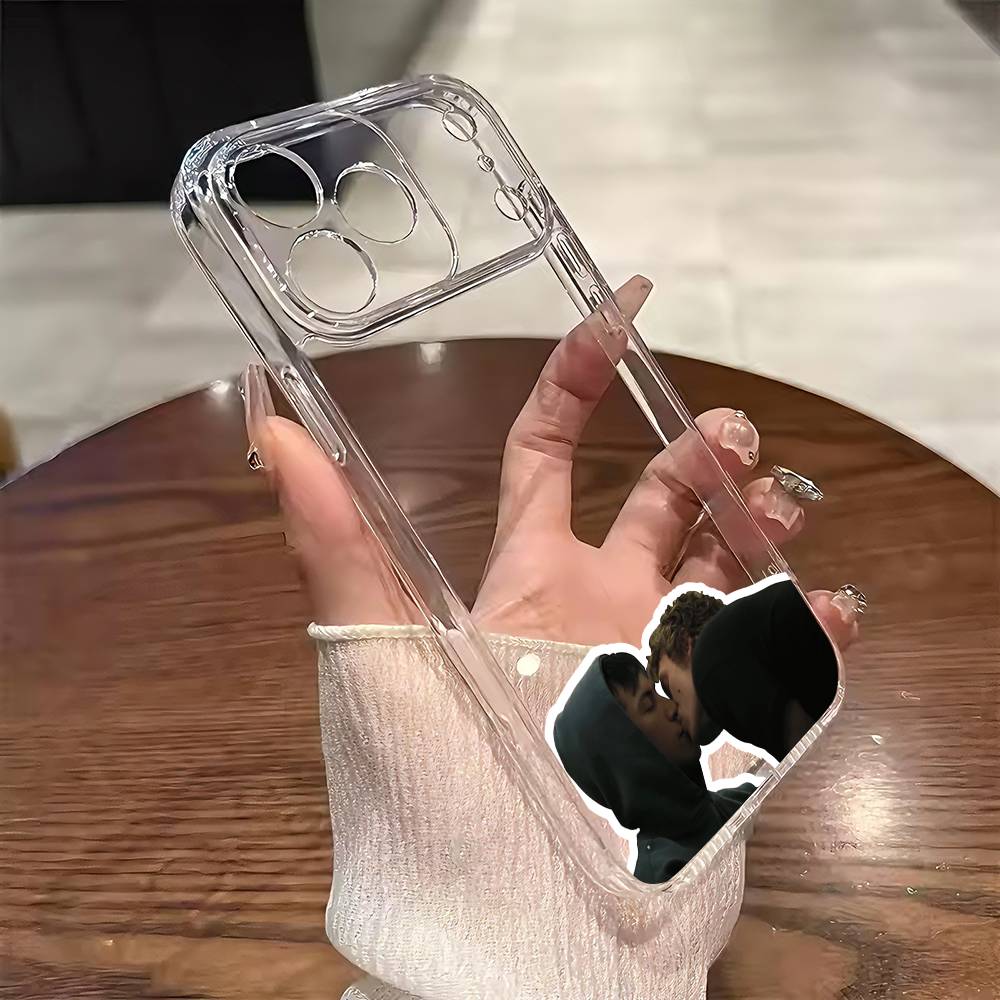 H-Нагретое противостояние Чехол для телефона Для iPhone 17 16 15 14 13 12 11 Mini Pro Max Plus Прозрачная крышка