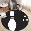 Free shipping Bowling Theme Round Rug for Game Rooms round carpet for home sofa bedroom,gift
