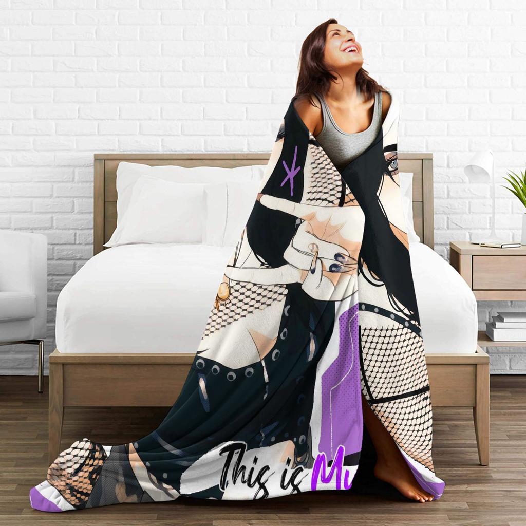 Теплое Мягкое ОдеялоДетское Одеяло для Путешествий на Самолете Rhea Ripley Мультяшное Искусство Плед Фланелевое Покрывало для Спальни Пушистое Покрывало для Дивана-Кровати