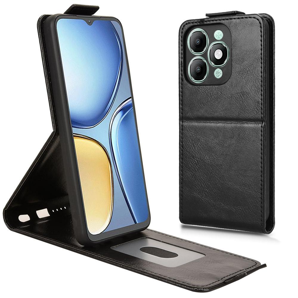 Для itel A90 4G Чехол-подставка Магнитная застежка Вертикальный откидной кожаный чехол для телефона с держателем для карт