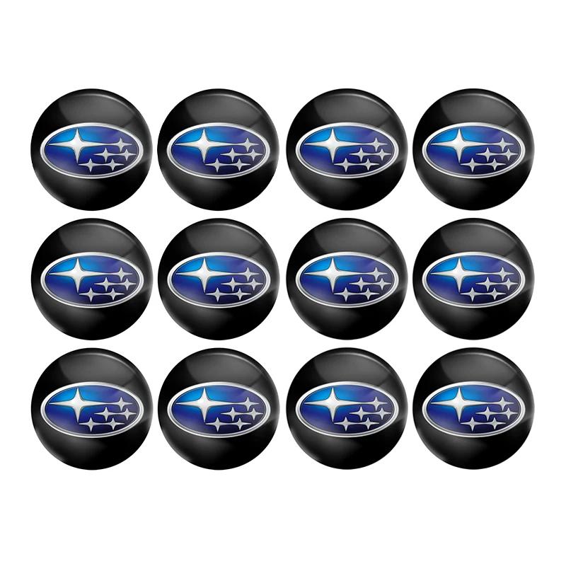 8/12Pcs Car Logo Door Shock Absorbing Pad Gasket Sticker For Subaru STI Legacy Levorg XV Mpreza Forester Crosstrek Impreza WRX X111