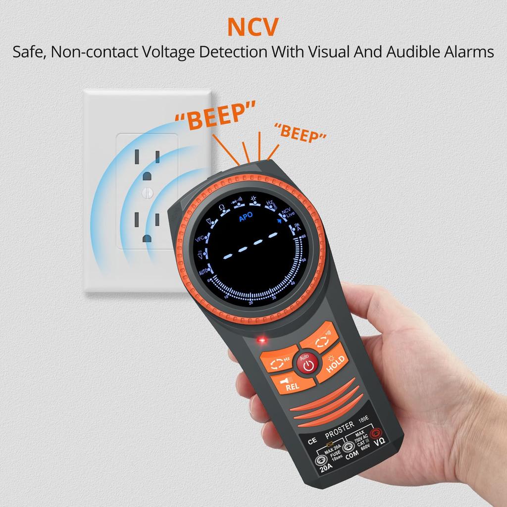 Proster Тестер Цифровой Мультиметр 6000 Отсчетов