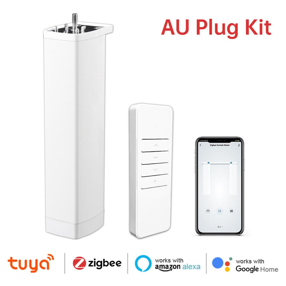 Work With Tuya Wifi/Zigbee Electric Curtain Shutter Motor with RF Remote 22.5CM Size APP Control Alexa Google Home SmartThings