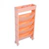 Mobile Bookcase Multipurpose Multi Layers Large Capacity Movable Book Storage Shelf for Indoor