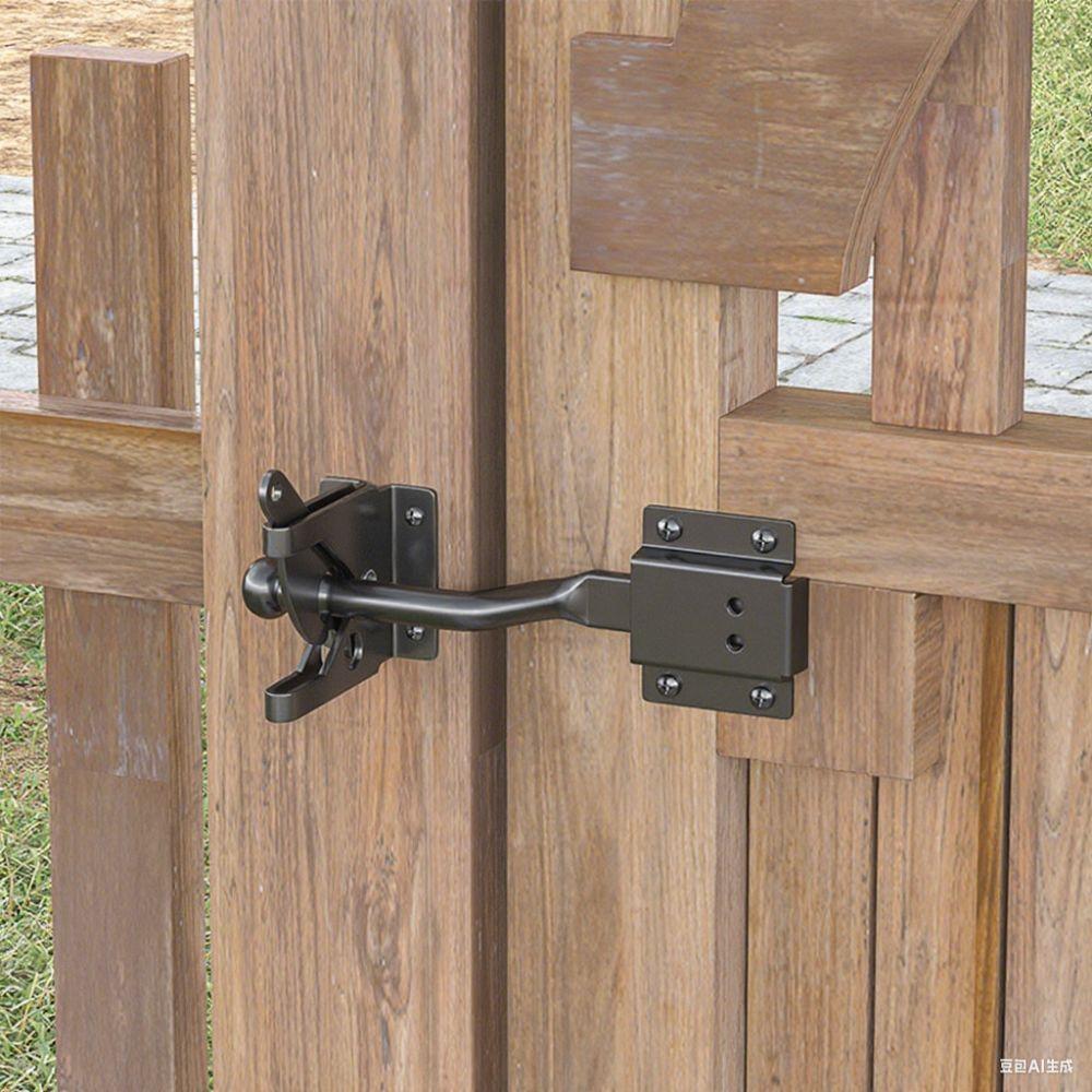 Carbon Steel Self Locking Gate Steel Spring Cable Garden Gate Fastener Outdoor Use
