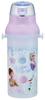 Детская бутылка для воды для питья напрямую, пластик, 480 мл, открытие/закрытие одним нажатием, можно мыть в посудомоечной машине, сделано в Японии, Disney Frozen 26, размер для девочек