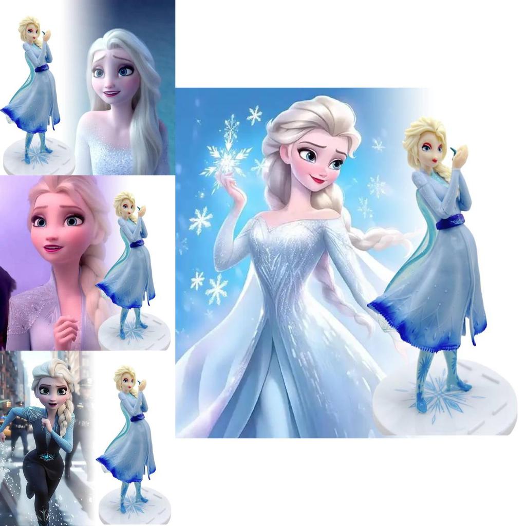 Изысканная фигурка принцессы Эльзы-ящерицы, идеально подходящая для аниме-декора и подарков на день рождения