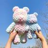 Мультяшный медведь радуга симуляция короткий плюш наполнение плюшевая кукла украшение игрушка