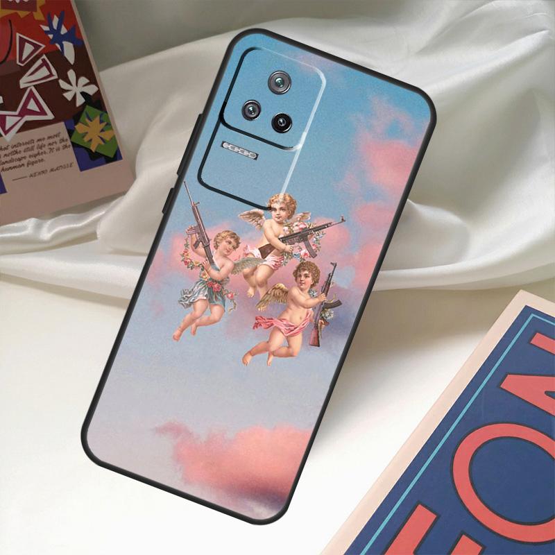 Чехол с принтом «Мультяшный ангелочек» для POCO X6 Pro X3 X5 F3 F5 M5s M6 Pro Xiaomi 14 Ultra 11T 12T 13T Pro 12 13 Lite