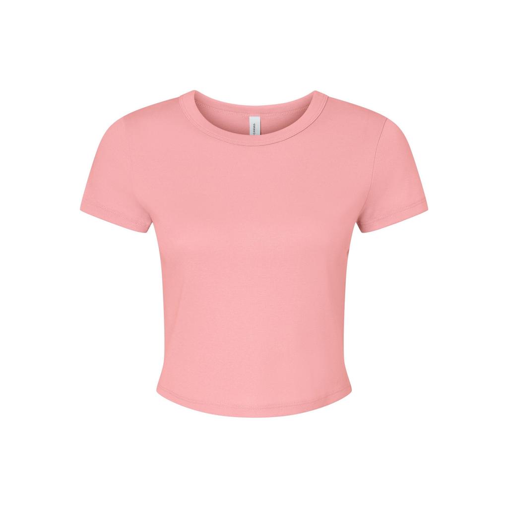 Bella + Canvas Womens/Ladies Micro-Rib Crop T-Shirt
