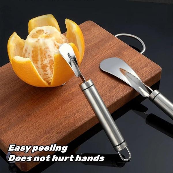 1PCS Creative Fruit Peeler Stainless Steel Orange Peeler Household Grapefruit Peeler 304 Grapefruit Peeler Peeling Knife