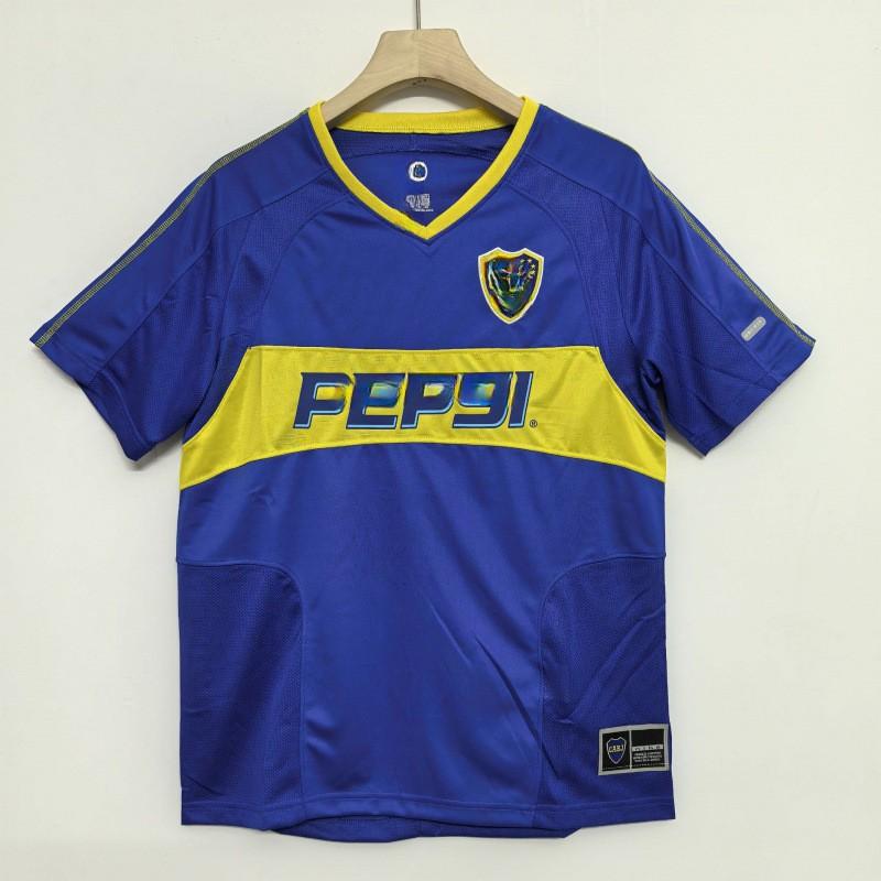 Classic Retro Short Sleeve Football Jerseys - AC Wales Boca National Club Team Soccer Shirts