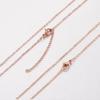 1mm/2mm Stainless Steel Cross O Chain Rose Gold Necklace For Women Men DIY Jewelry Thin Bracelet Necklace
