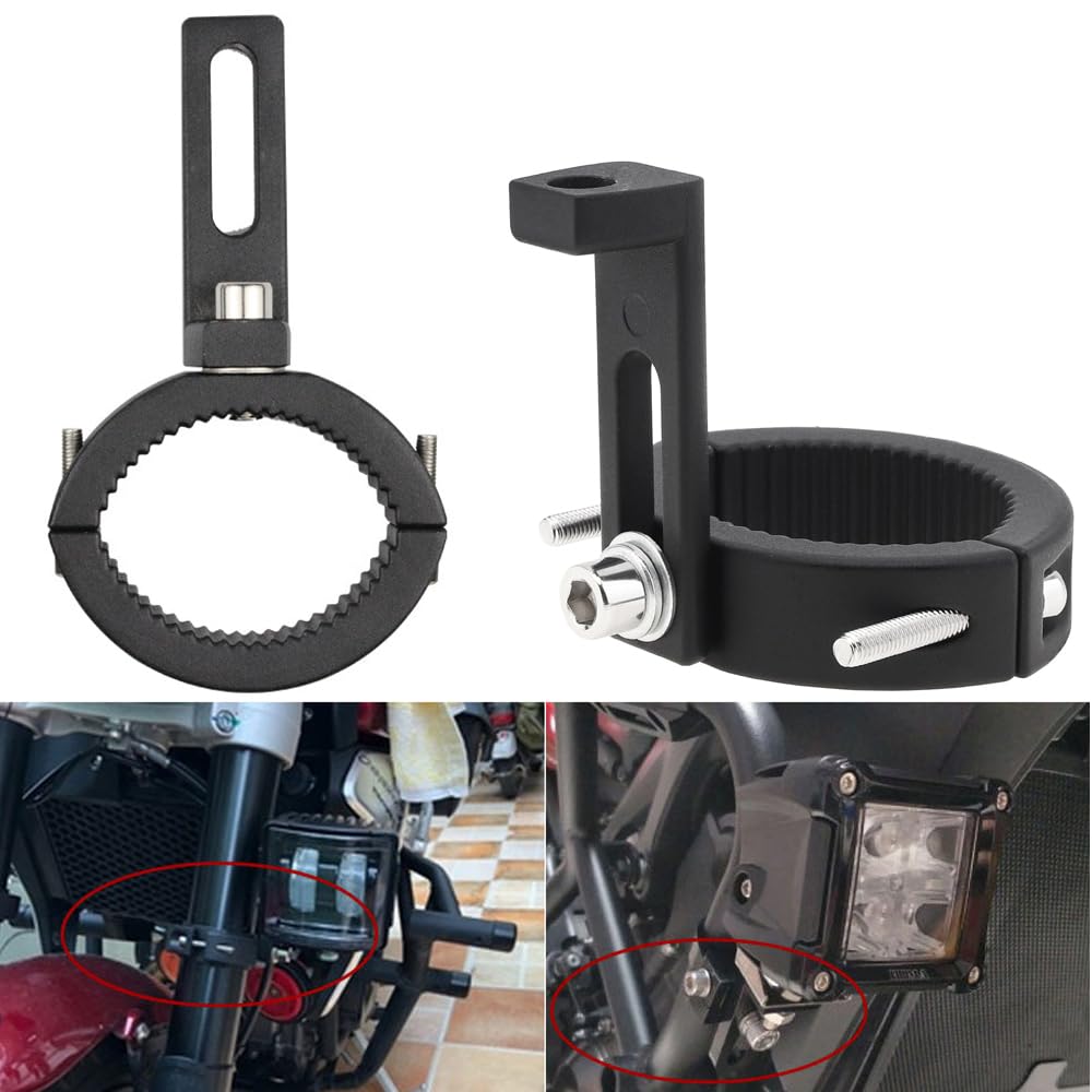 YFFSFDC Кронштейн фары мотоцикла, Кронштейн рабочего света, Комплект из 2 штук, Не требует сверления, Легкий