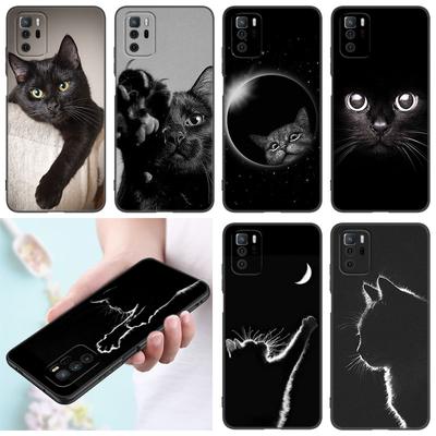 Чехол для телефона с черным кошачьим взглядом для Xiaomi Redmi Note 7 8 9 10 Lite 11 11E 11T 12 Pro 11S 4G 10T 5G 8T 9S 10S, черный чехол из ТПУ