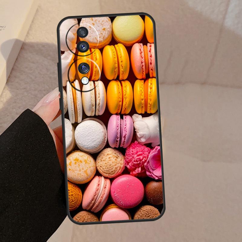 Dessert ice Cream Macaron Food For Honor Magic 7 Pro 5 6 V5 Case For Honor 200 400 50 70 90 Lite X8a X8b X9a X9b X9c Cover